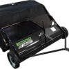 YARD COMMANDER - 42-Inch Tow Behind Lawn Sweeper - 17.79 Cubic-Feet Capacity with 42-Inch Clearing Width - 10-Inch Nylon Brushes - Never Flat Tire Design - Universal Hitch for Easy Attachment (YTL-002-124)
