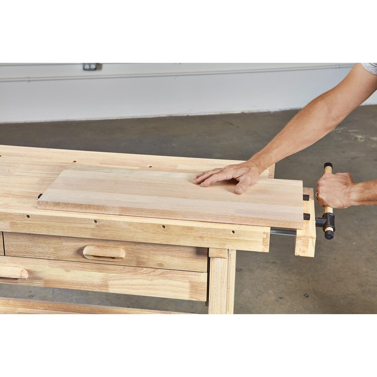 YUKON 60 in., 3-Drawer Hardwood Workbench1