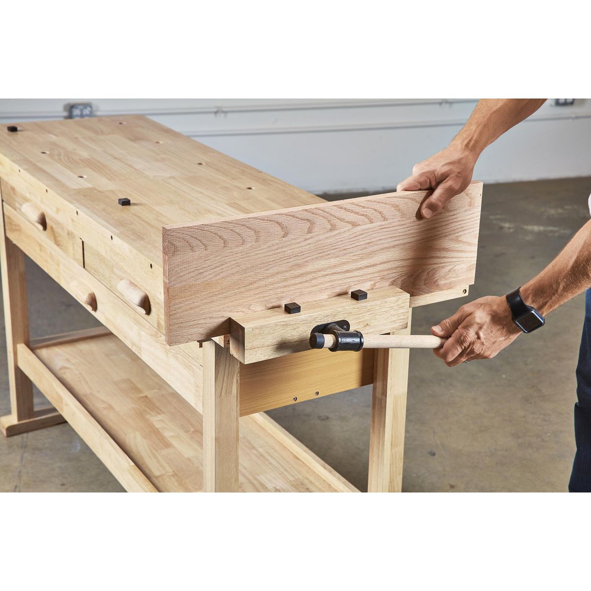 YUKON 60 in., 3-Drawer Hardwood Workbench12