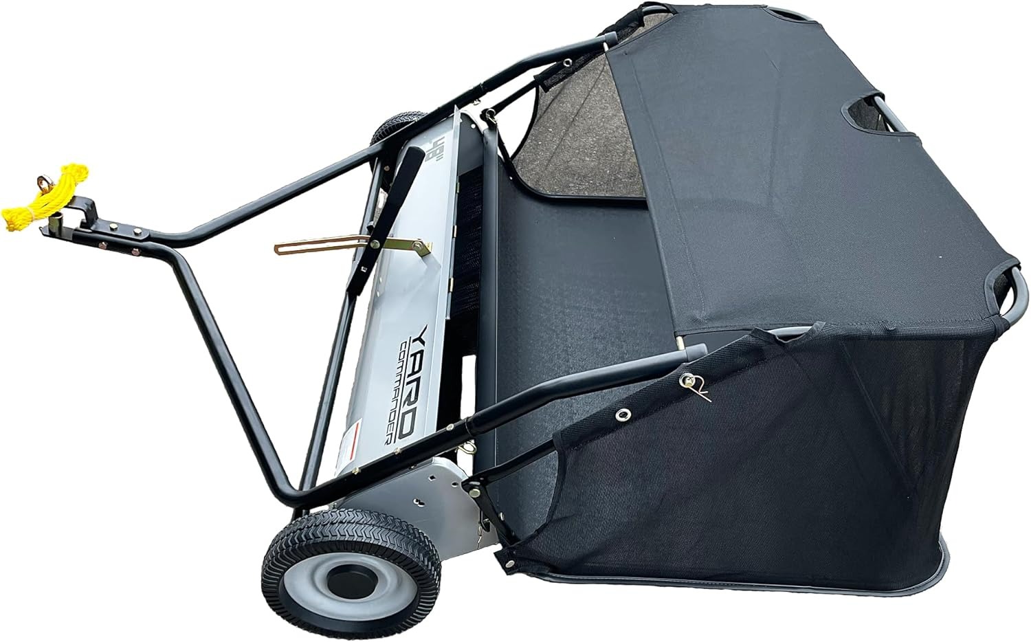 Yard Commander YTL-171-435 48-Inch Tow-Behind Lawn Sweeper, 10 Nylon Brushes, Universal Tractor ATV Hitch, Never-Flat Wheels, Adjustable Height, 1-Year Warranty, Ideal for Leaves, Grass & Debris3_11zon