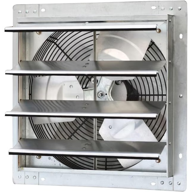 iLIVING ILG8SF16V Automatic Shutter Exhaust Fan 16-Inches Hardwired Indoor Silver Wall Mounted Fan_11zon iLIVING ILG8SF16V Automatic Shutter Exhaust Fan 16-Inches Hardwired Indoor Silver Wall Mounted Fan