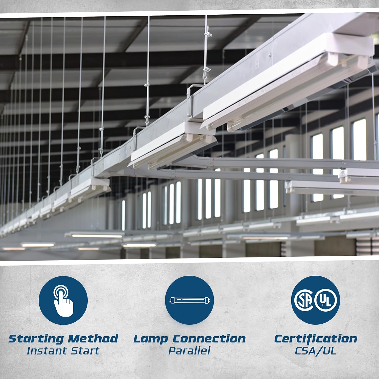 10 Pack - Replacement for ICN-3P32-SC 1, 2 & 3 Lamp T8 Fluorescent Electronic Ballast - 120-277 Volt - Instant Start - UL Approved6