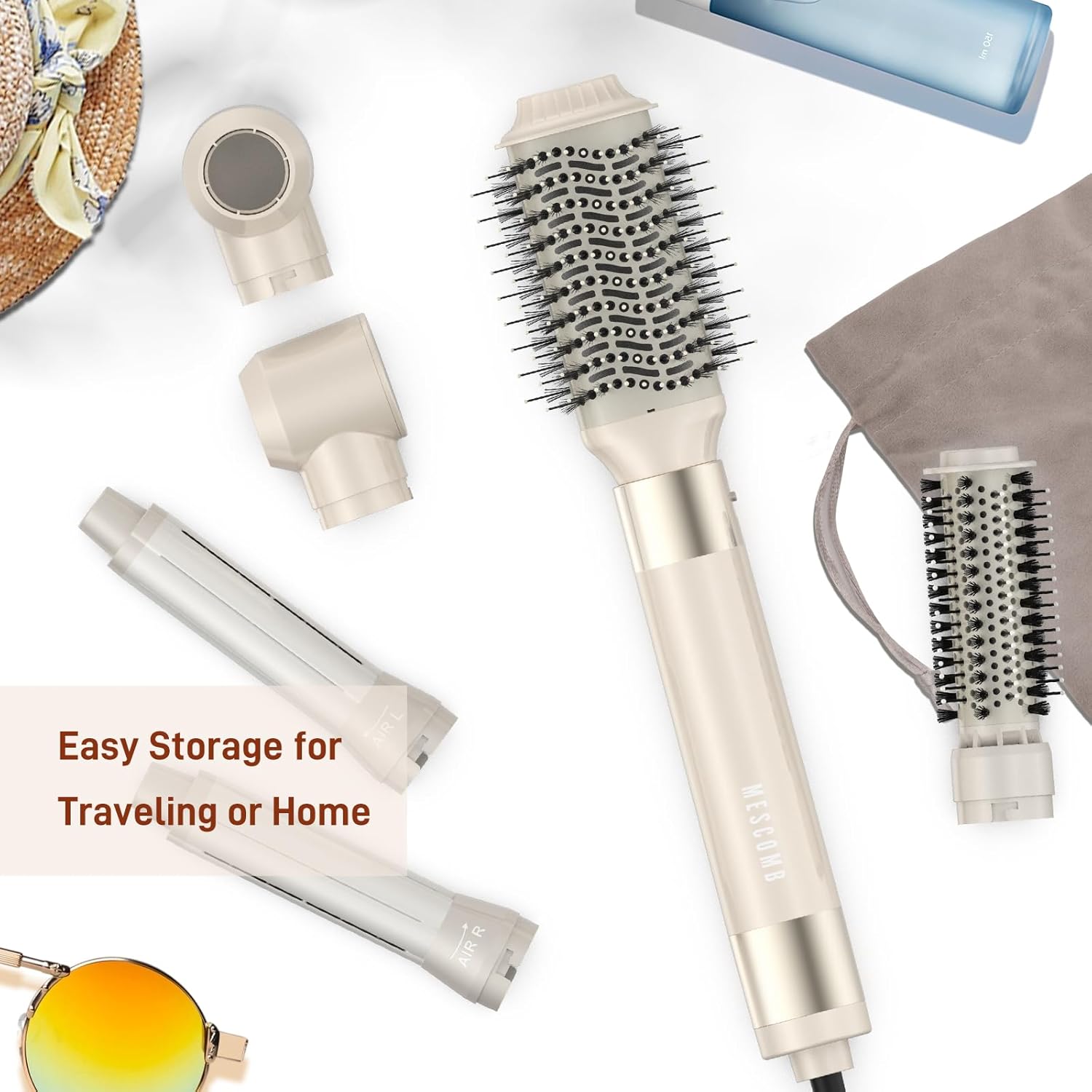 5 in 1 Hair Air Styler - Hair Dryer Brush 110000 RPM for Fast Drying & Hot-Air Auto Wrap Curlers for Curling, Frizz-Free Blow Dryer Brush for Straightening Volumizing No Heat Damage9