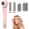 5 in 1 Hair Styler - Professional High Speed Hot Air Styler, Frizz-Free Hair Dryer Brush, No Heat Damage Air Styler Wrap - Hair Dryer, Curl, Volumize, Straighten,Gifts for Women, Travel