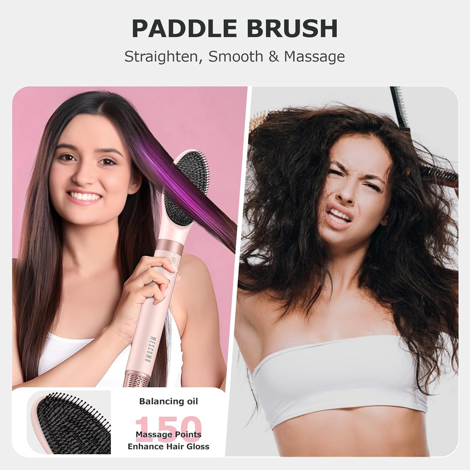 5 in 1 High-Speed Hot Air Styler - Professional Frizz-Free Hair Dryer Brush, Fast Drying Hair Dryer, No Heat Damage Air Styler Wrap - Curl, Volumize, Straighten with Travel Bag8