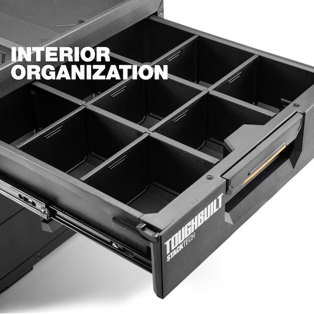 5TOUGHBUILT TB-B1-D-70-3 STACKTECH XL 21-in W x 15.6-in H x 16-in D 3 -Drawer Plastic Metal Tool Box1_11zon