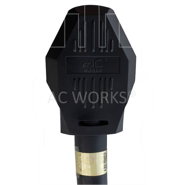 AC WORKS 1030PR-025 25ft NEMA 10-30 Cord 25-ft 10 3 3 Prong Black Indoor Outdoor STW Heavy Duty Appliance Extension Cord3_11zon