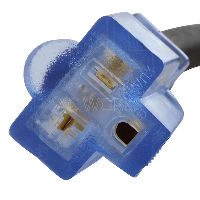 AC WORKS SD515520-010E 10ft NEMA 5-15P to NEMA 5-20R 10-ft 10 3 3 Prong Black Indoor Outdoor SOOW Super Heavy Duty General Extension Cord5_11zon