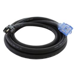 AC WORKS SD515520-010E 10ft NEMA 5-15P to NEMA 5-20R 10-ft 10 / 3 3 Prong Black Indoor/Outdoor SOOW Super Heavy Duty General Extension Cord