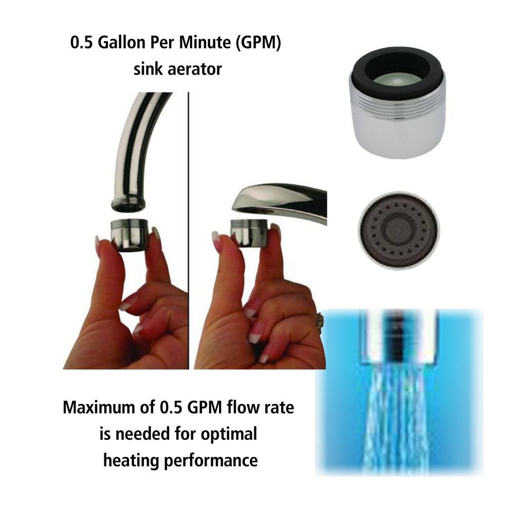 ATMOR AT-35WH-HD 3500-Watt 120V 0.5 GPM Point-of-Use Electric Tankless Water Heater Includes Pressure Relief Device 1-Sink Water Heater3