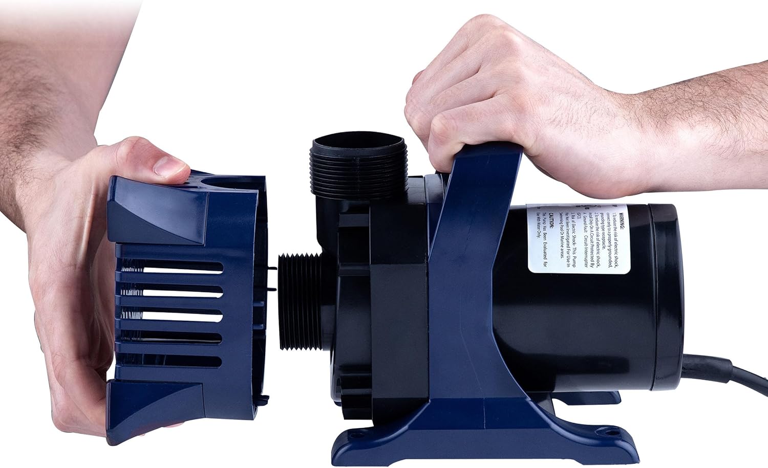 Alpine Corporation 2100 GPH Submersible Water Pump with 33 FT Cord and Adapters for Ponds, Fountains, Waterfalls, and Water Circulation, 192 Watts 20 FT Lift Quiet Operation Vertical Horizontal26