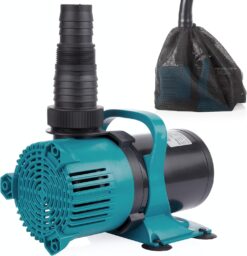 Alpine Corporation 5600 GPH Vortex Energy-Saving Pump for Ponds, Fountains, Waterfalls, and Water Circulation