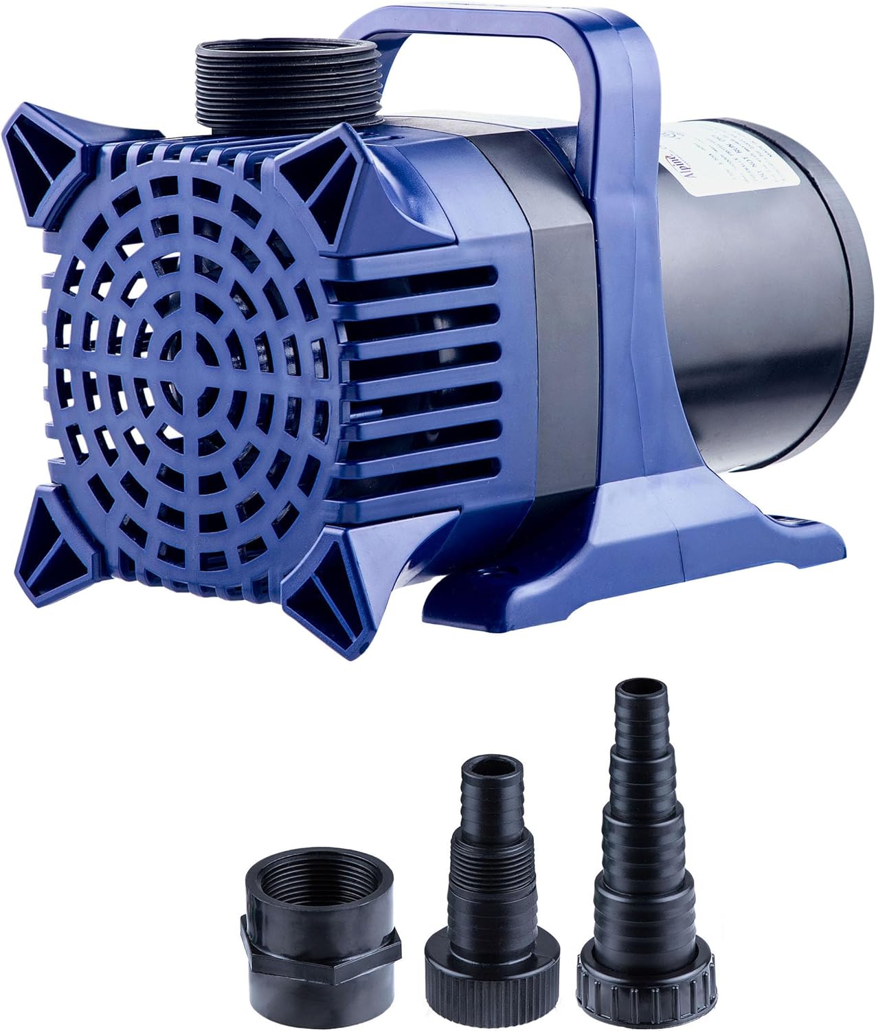 Alpine Corporation 6550 GPH Submersible Water Pump with 33 FT Cord and Adapters for Ponds, Fountains, Waterfalls, and Water Circulation, 456 Watts 26 FT Lift Quiet Operation Vertical Horizontal Alpine Corporation 6550 GPH Submersible Water Pump with 33 FT Cord and Adapters for Ponds, Fountains, Waterfalls, and Water Circulation, 456 Watts 26 FT Lift Quiet Operation Vertical/Horizontal