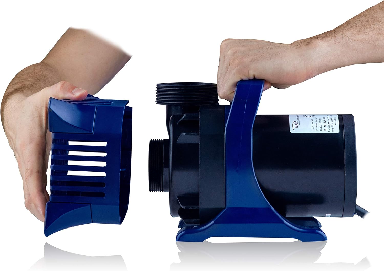 Alpine Corporation 6550 GPH Submersible Water Pump with 33 FT Cord and Adapters for Ponds, Fountains, Waterfalls, and Water Circulation, 456 Watts 26 FT Lift Quiet Operation Vertical Horizontal11