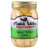 Amish Valley Products Country Pickled Garlic Sweet or Hot Flavor 15 oz Glass Jar (Sweet, 6 - 15oz JARS)