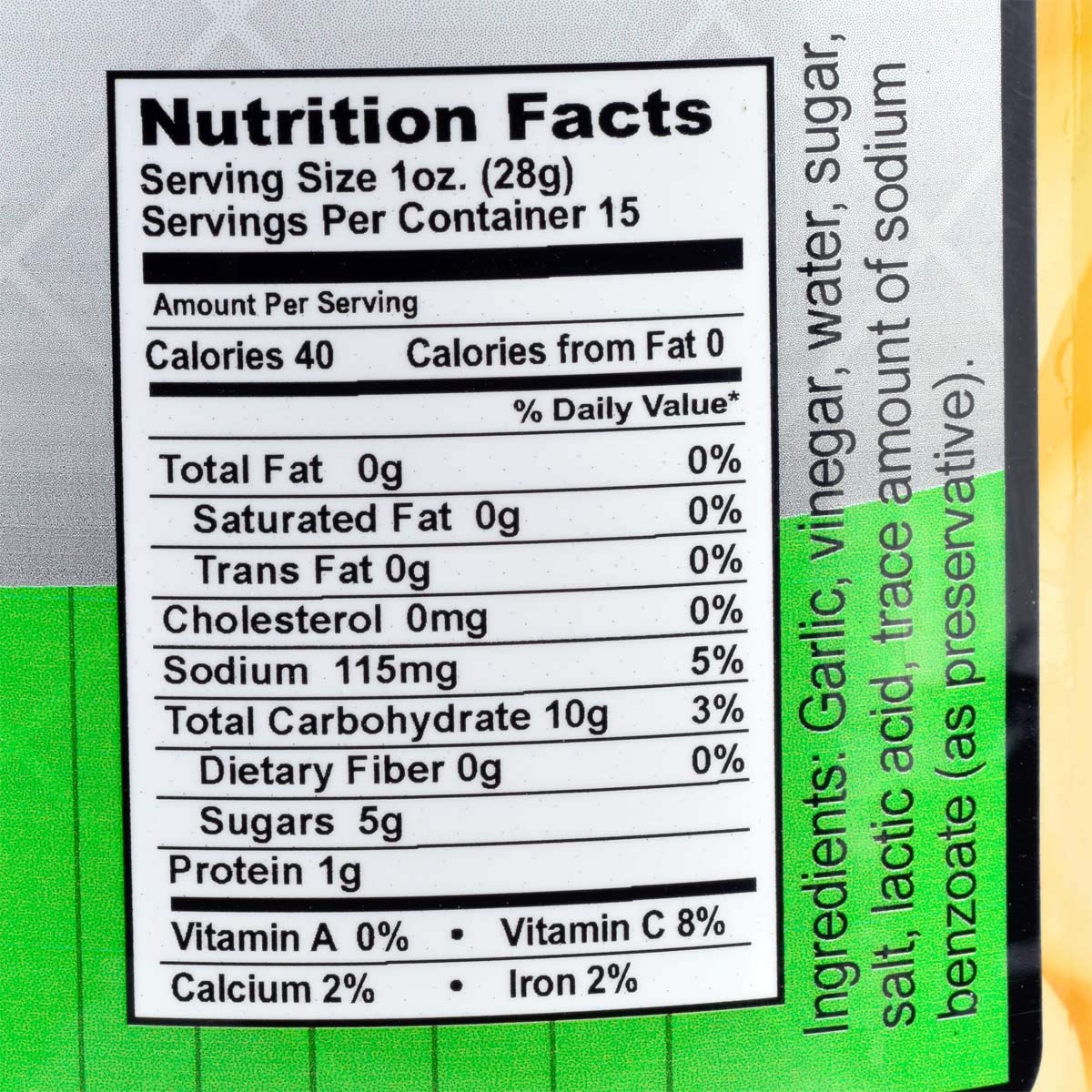 Amish Valley Products Country Pickled Garlic Sweet or Hot Flavor 15 oz Glass Jar (Sweet, 6 - 15oz JARS)1