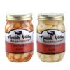 Amish Valley Products Country Pickled Garlic Sweet or Hot Flavor 15 oz Glass Jar (Sweet/Hot, 2 - 15oz JARS)