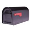 Architectural Mailboxes 5560B-R-10 Sequoia Black, Large, Steel, Heavy Duty Post Mount Mailbox