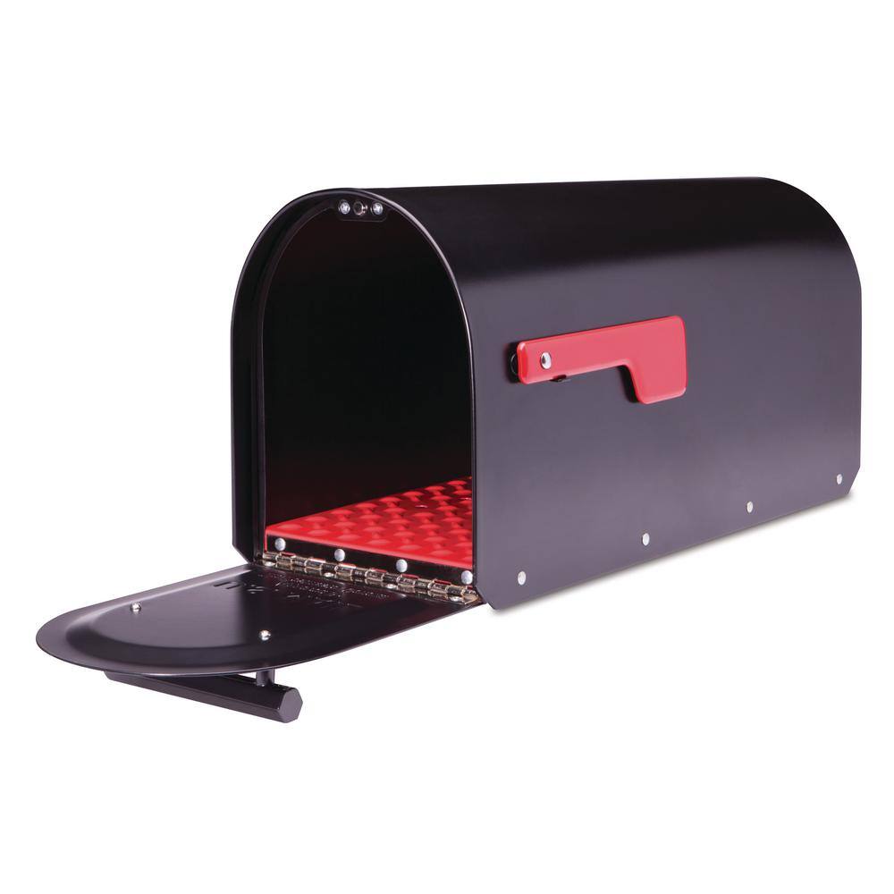 Architectural Mailboxes 5560B-R-10 Sequoia Black, Large, Steel, Heavy Duty Post Mount Mailbox11