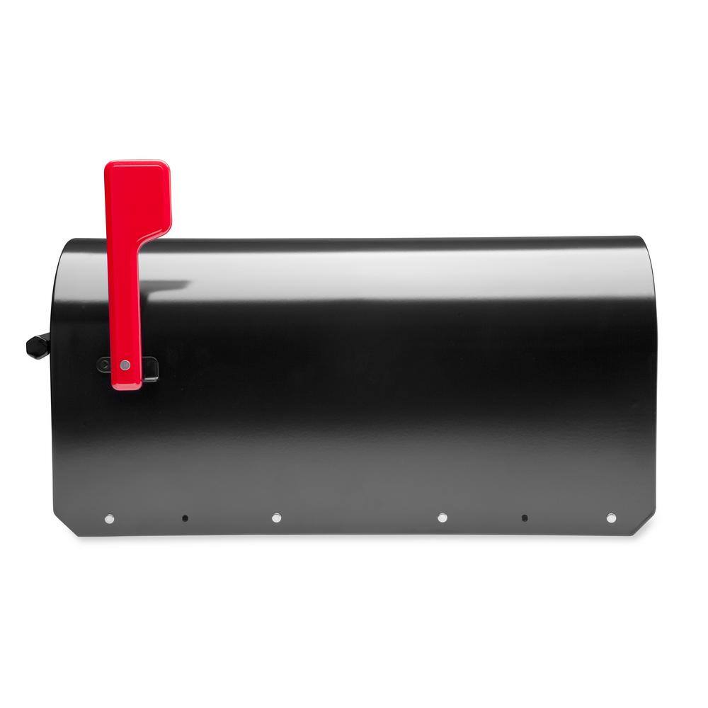 Architectural Mailboxes 5560B-R-10 Sequoia Black, Large, Steel, Heavy Duty Post Mount Mailbox9