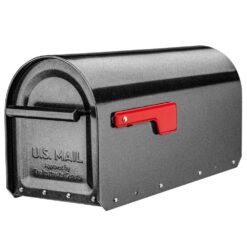 Architectural Mailboxes 5560P-R-10 Sequoia Pewter, Large, Steel, Heavy Duty Post Mount Mailbox