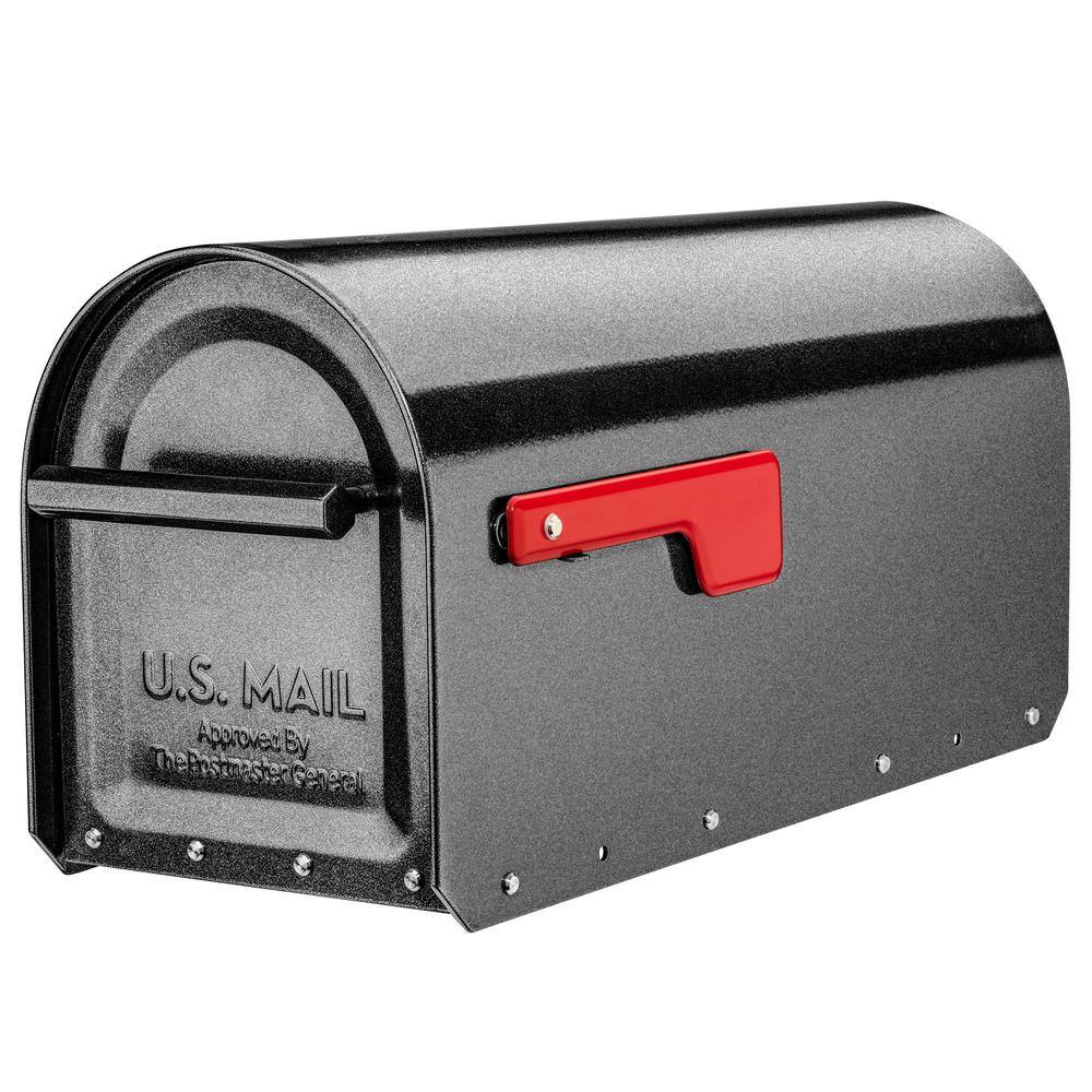 Architectural Mailboxes 5560P-R-10 Sequoia Pewter, Large, Steel, Heavy Duty Post Mount Mailbox Architectural Mailboxes 5560P-R-10 Sequoia Pewter, Large, Steel, Heavy Duty Post Mount Mailbox