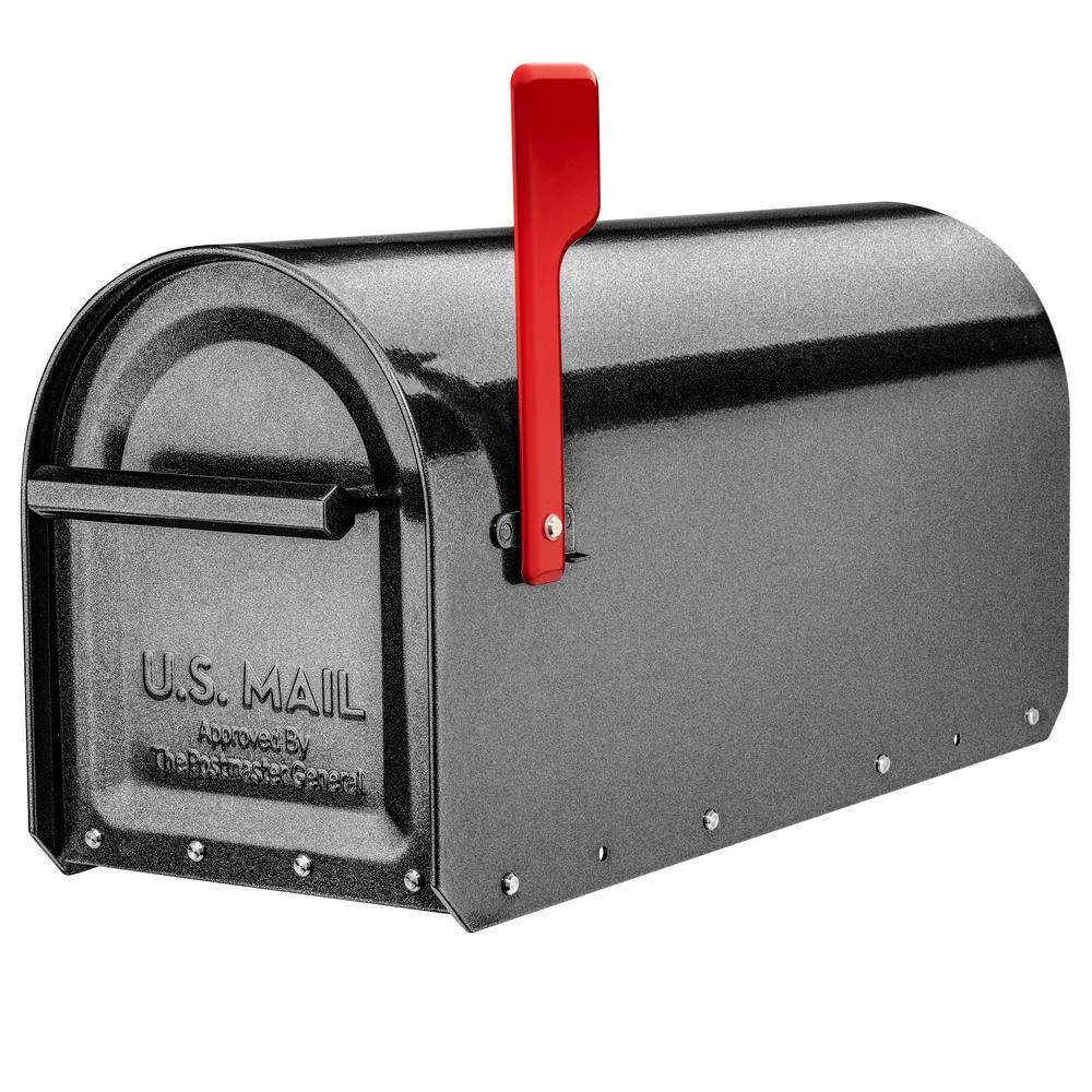 Architectural Mailboxes 5560P-R-10 Sequoia Pewter, Large, Steel, Heavy Duty Post Mount Mailbox6