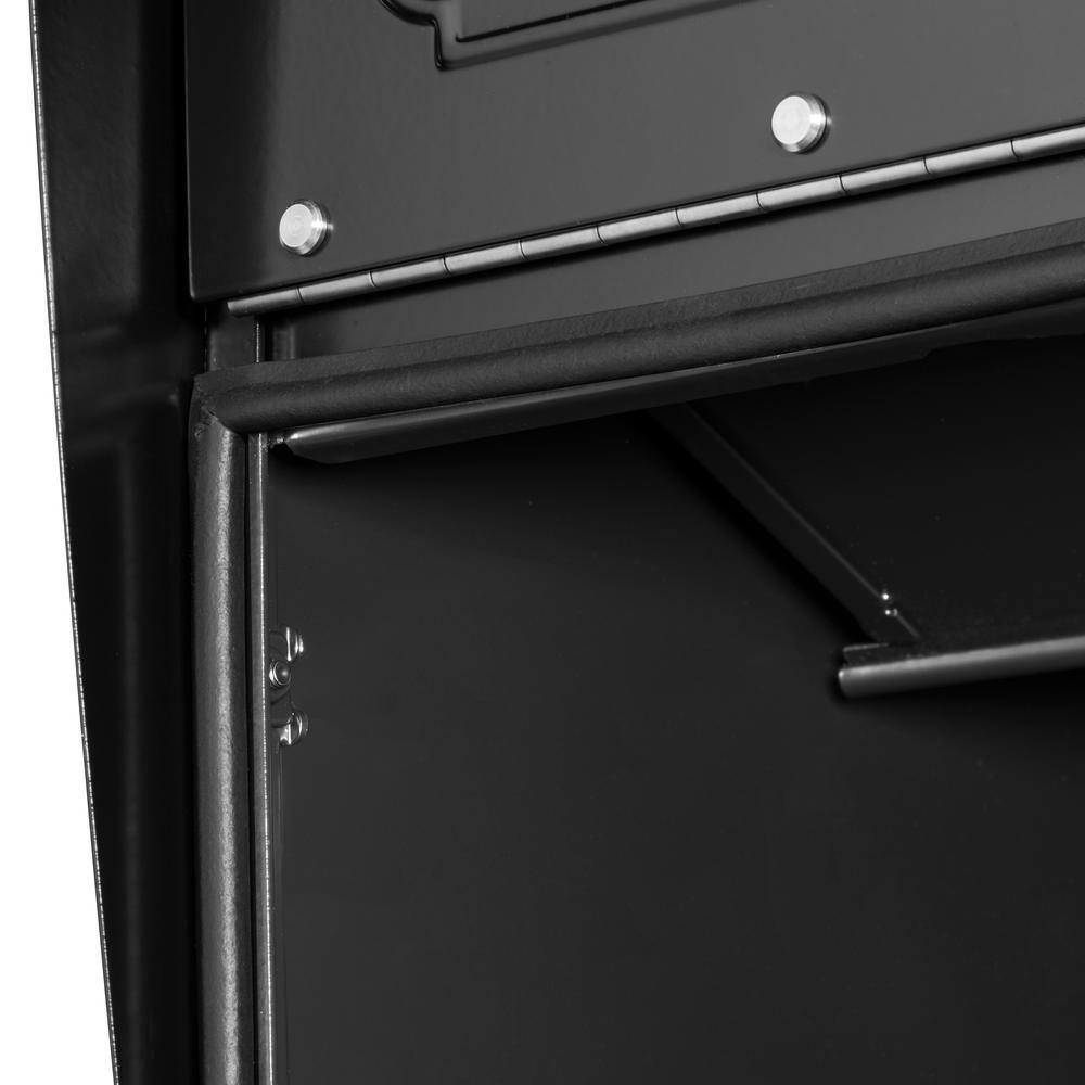 Architectural Mailboxes 6200B-10 Oasis Classic Black, Extra Large, Steel, Locking, Post Mount Parcel Mailbox with High Security Reinforced Lock12
