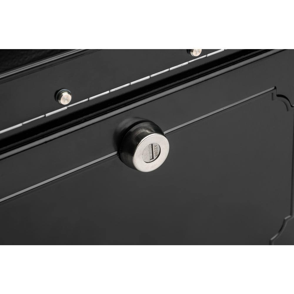 Architectural Mailboxes 6200B-10 Oasis Classic Black, Extra Large, Steel, Locking, Post Mount Parcel Mailbox with High Security Reinforced Lock9