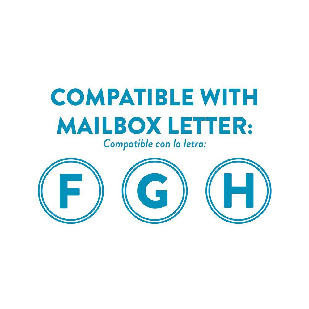 Architectural Mailboxes 7510B-10 Hamilton Black In-Ground Steel Mailbox Post2