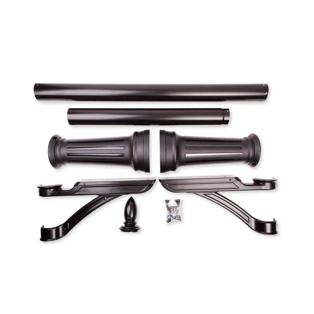 Architectural Mailboxes 7510B-10 Hamilton Black In-Ground Steel Mailbox Post6