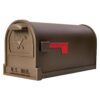 Architectural Mailboxes AR15T0AM Arlington Textured Bronze, Large, Steel, Post Mount Mailbox