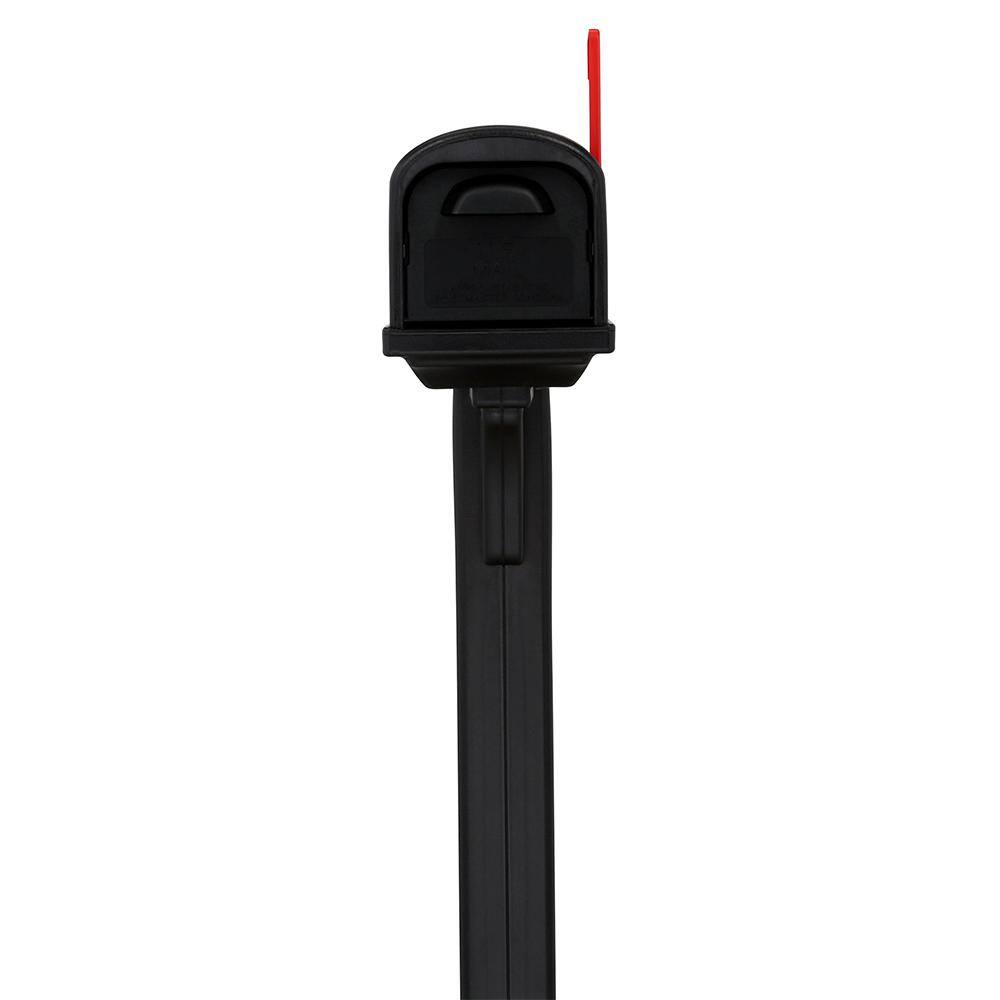 Architectural Mailboxes GCL100BAM Classic Black, Medium, Plastic, All-in-One Mailbox and Post Combo8