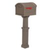 Architectural Mailboxes GHC40MAM Grand Haven Mocha, Extra Large, Plastic, Mailbox and Post Combo
