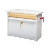 Architectural Mailboxes MSK00WAM Mailsafe White, Medium, Aluminum and Plastic, Locking, Wall Mount Mailbox