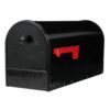 Architectural Mailboxes OM160BAM Outback Double Door, Black, Large, Steel, Post Mount Mailbox