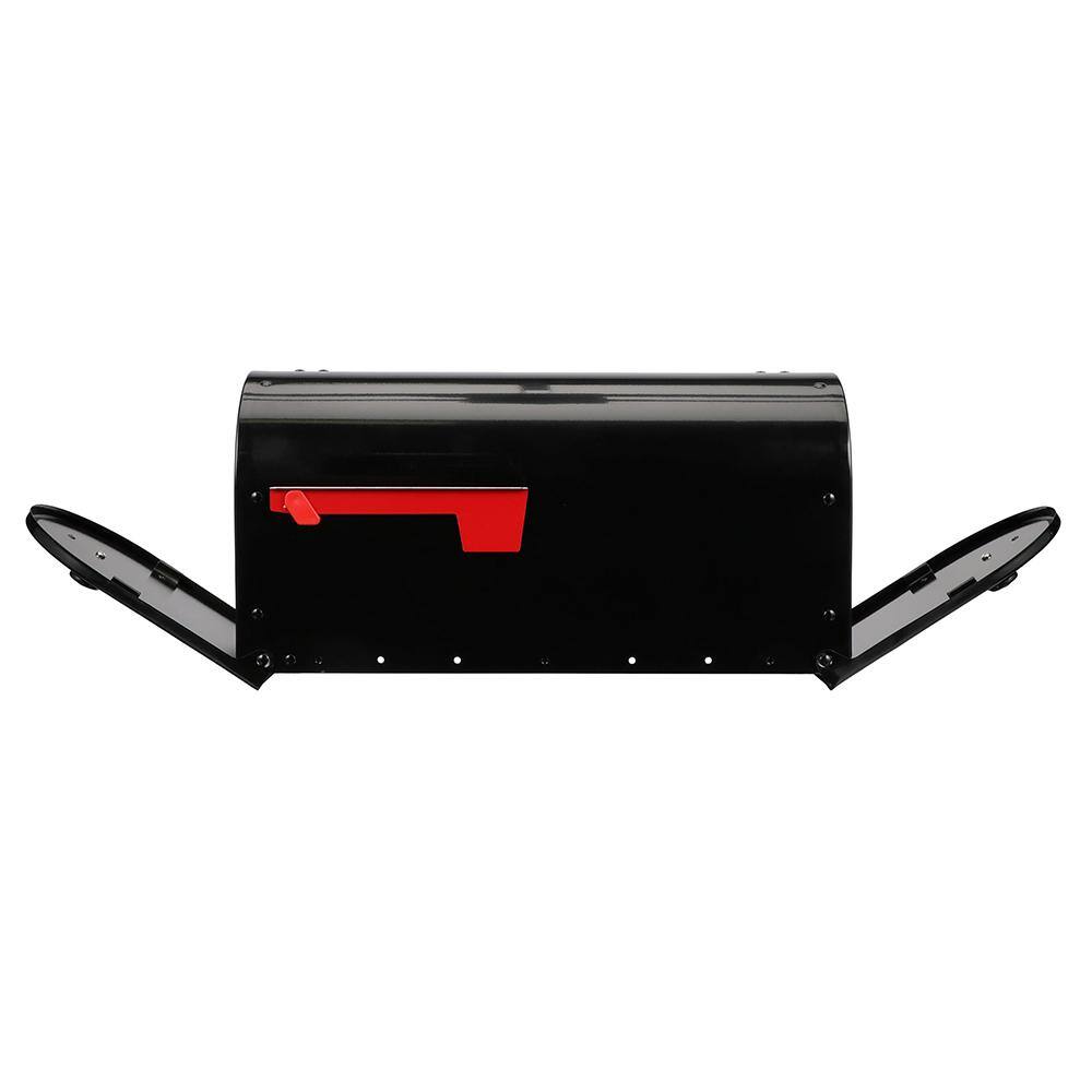 Architectural Mailboxes OM160BAM Outback Double Door, Black, Large, Steel, Post Mount Mailbox11