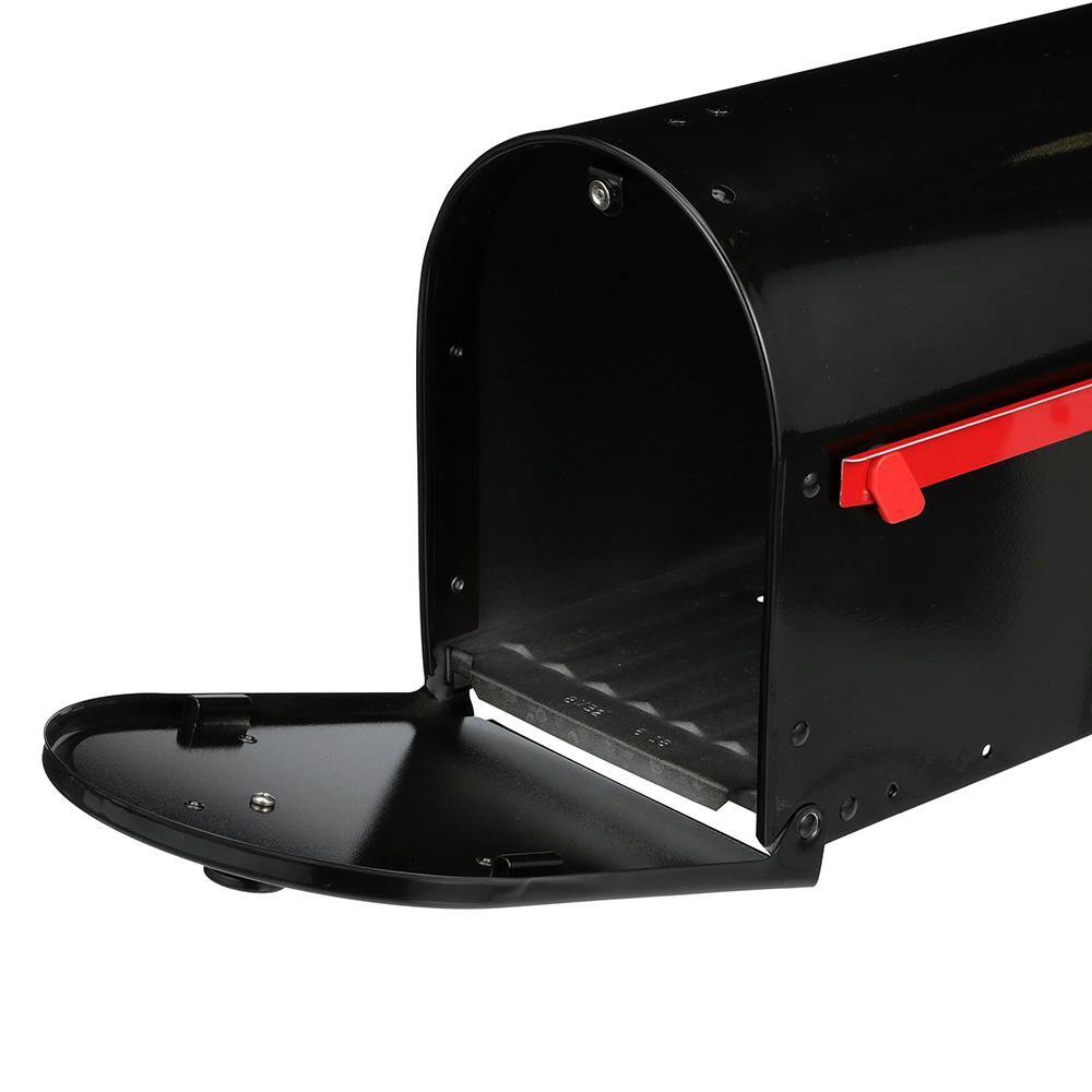Architectural Mailboxes OM160BAM Outback Double Door, Black, Large, Steel, Post Mount Mailbox12