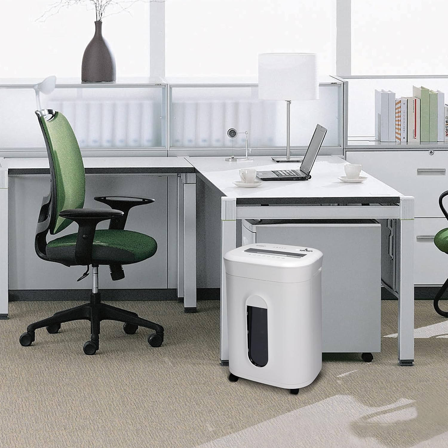 Aurora AU1060MA Professional Grade 10-Sheet High Security Micro-Cut Paper and Credit Card Shredder 60 Minutes Security Level P-5, White, AU1060MA 10-Sheet High Security Microcut0