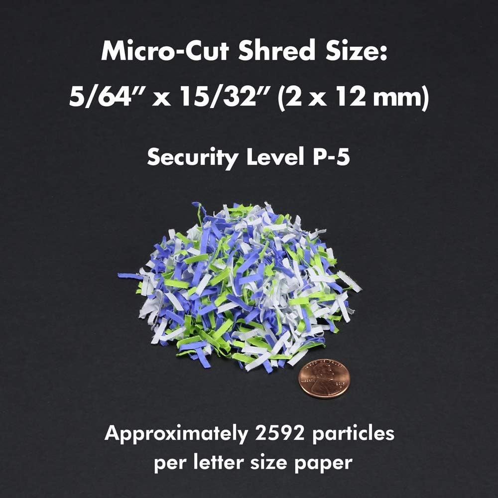 Aurora AU1060MA Professional Grade 10-Sheet High Security Micro-Cut Paper and Credit Card Shredder 60 Minutes Security Level P-5, White, AU1060MA 10-Sheet High Security Microcut7