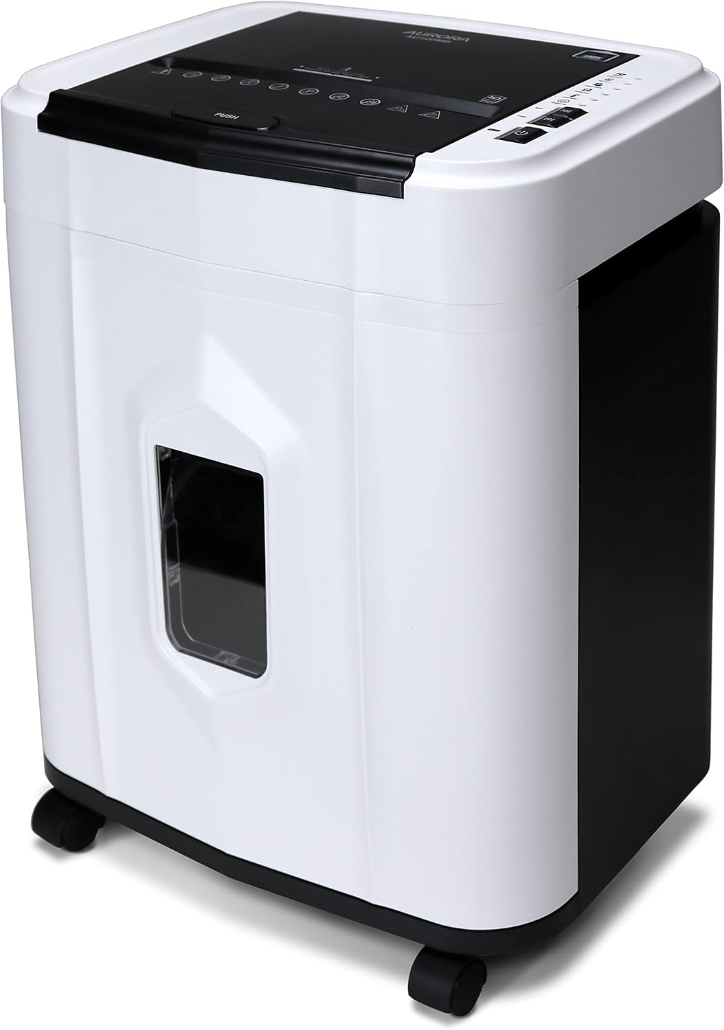 Aurora AU120MB 120-Sheet Auto Feed High Security Micro-Cut Paper Shredder 30 Minutes (White Black) Aurora AU120MB 120-Sheet Auto Feed High Security Micro-Cut Paper Shredder / 30 Minutes (White/Black)