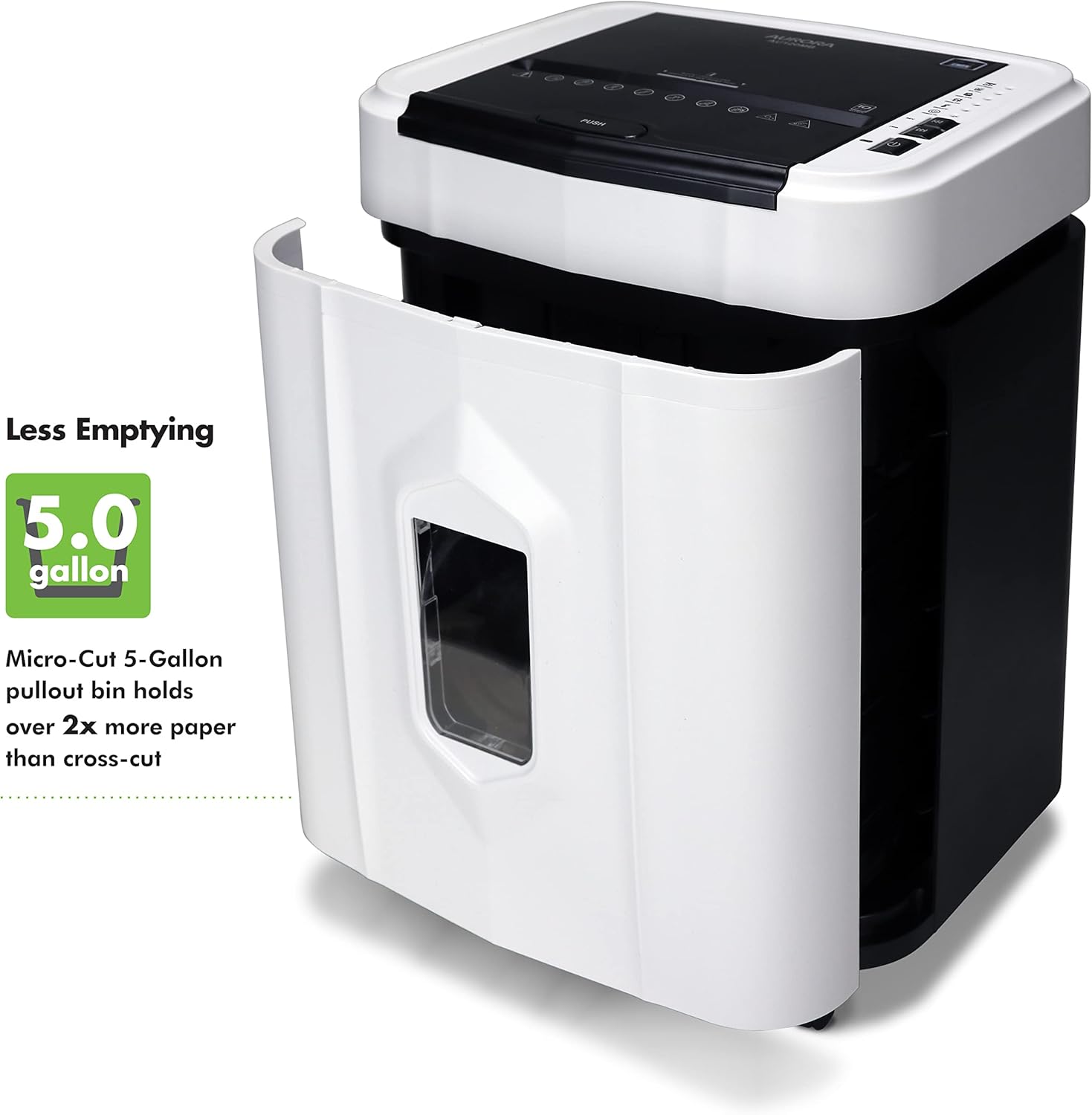 Aurora AU120MB 120-Sheet Auto Feed High Security Micro-Cut Paper Shredder 30 Minutes (White Black)8