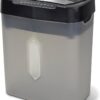 Aurora AU1232XB Anti-Jam 12-Sheet Crosscut Paper/Credit Card Shredder with 5.2-Gallon Wastebasket (Black/Semi Translucent Gray)