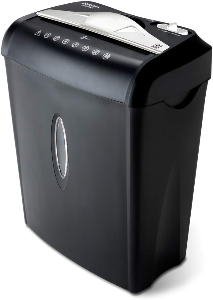 Aurora AU875XA Paper and Credit Card Shredder with 3.7-Gallon Wastebasket, 8-Sheet Cross-Cut with Basket Aurora AU875XA Paper and Credit Card Shredder with 3.7-Gallon Wastebasket, 8-Sheet Cross-Cut with Basket