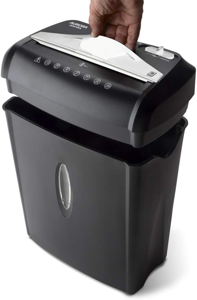 Aurora AU875XA Paper and Credit Card Shredder with 3.7-Gallon Wastebasket, 8-Sheet Cross-Cut with Basket4