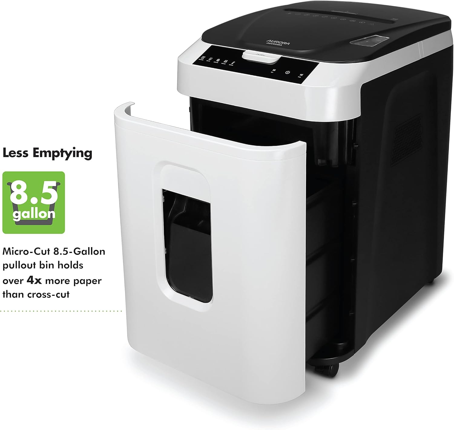 Aurora Commercial Grade 200-Sheet Auto Feed High Security Micro-Cut Paper Shredder 60 Minutes Security Level P-56