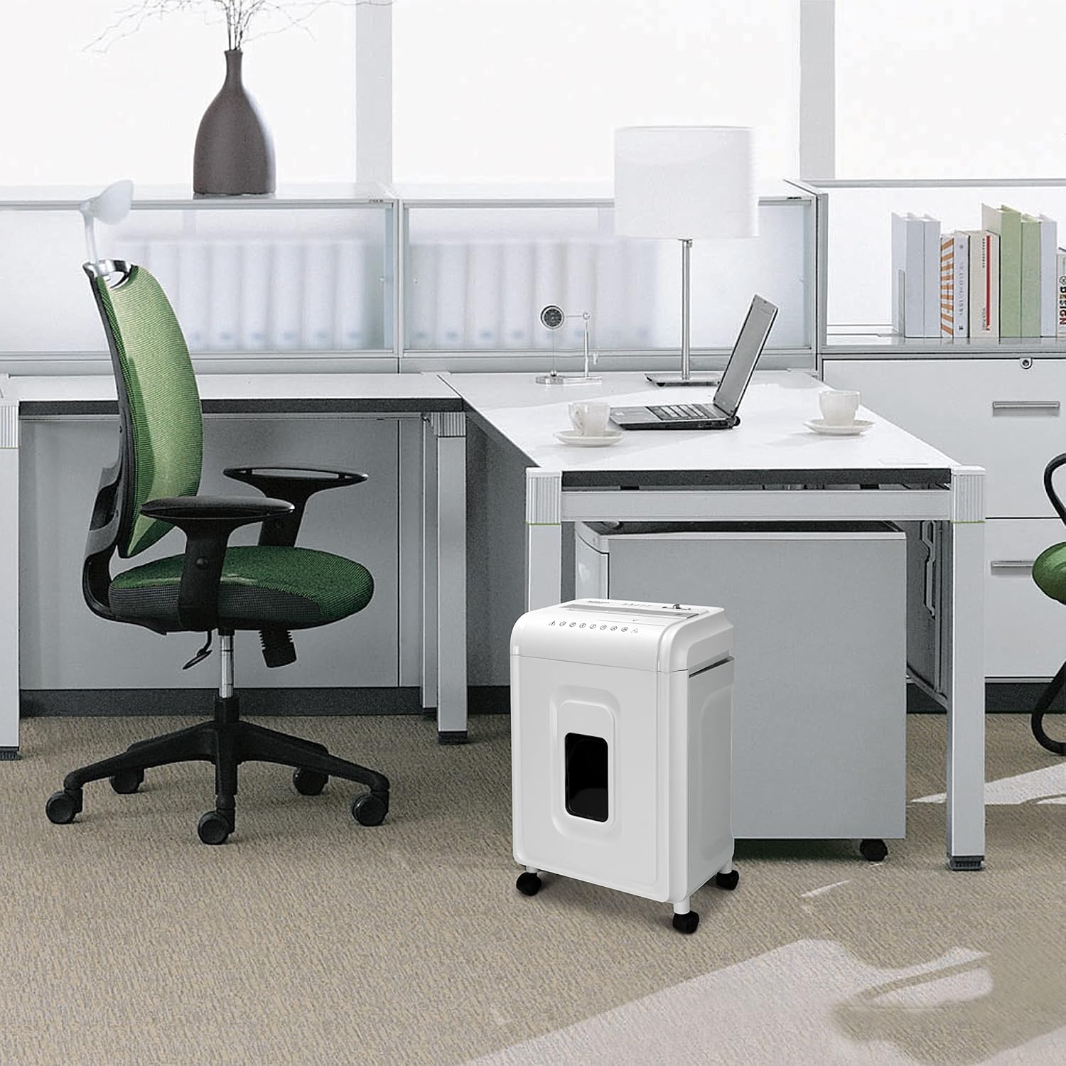 Aurora High-Security 8-Sheet Micro-Cut Paper, CD DVD and Credit Card Shredder, White Gray11