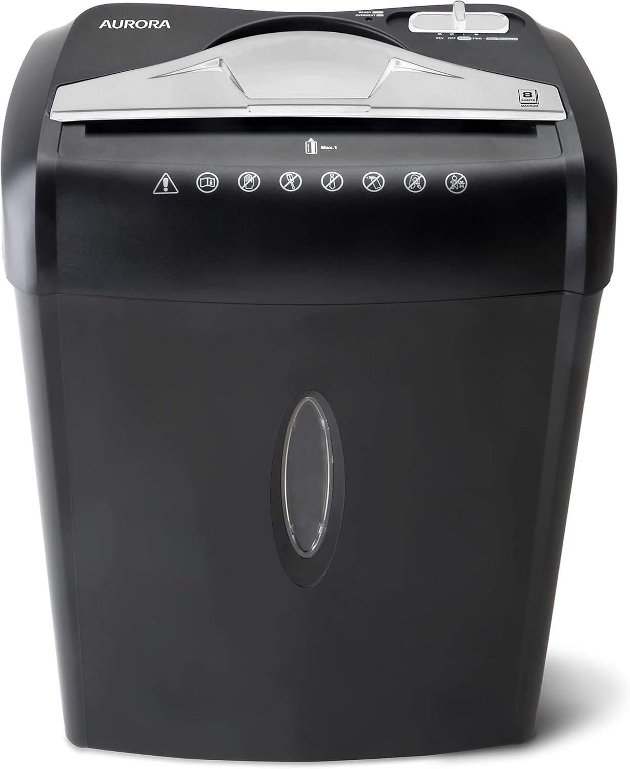 Aurora High Security Paper and Credit Card Shredder with 3.7-Gallon Wastebasket, 8-Sheet Cross-Cut with Basket12
