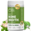 BEEF BONE BROTH CONCENTRATE Garlic Herb Flavor Grass Fed - Made from Australian Cattle - full of protein & collagen | 35 servings/ 2.25 GL of broth | Just add water | Keto & Paleo Friendly | Sippable