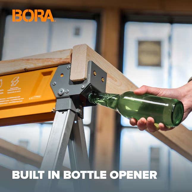 BORA PM-3360 Workhorse XT 38-in W x 30-in H Adjustable Steel Saw Horse ( 1350-lb Capacity)11_11zon